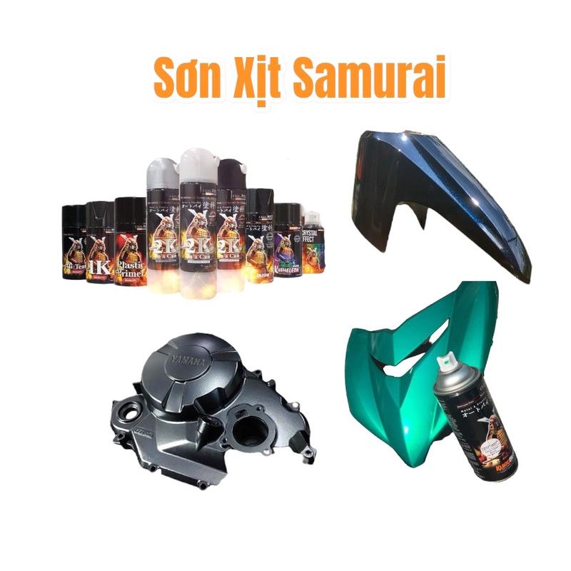 Samurai - Sơn Xịt Samurai Nhiều Màu Sắc Tiện Lợi Dễ Sử Dụng Cho Xe Máy Chịu Nhiệt 190°C & Có Lớp Phủ Keo Bảo Vệ Chống Mài Mòn