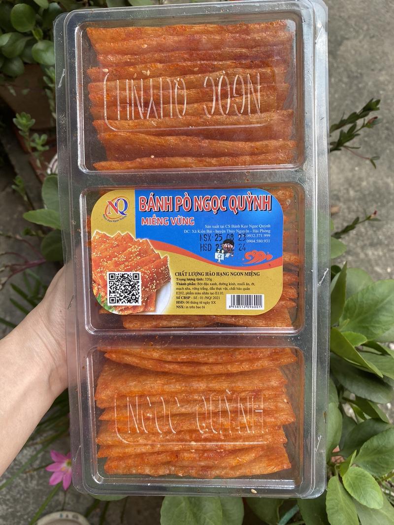 Product Introduction of 1 hộp Bánh pò miếng rắc vừng đặc sản Hải phòng Snack Ăn Vặt 3