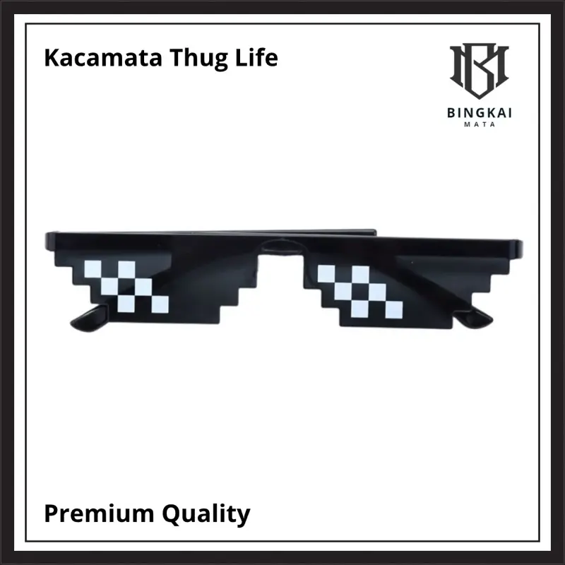 Kacamata Thug Life Mosaic Premium Quality Pria/Wanita BM-WW001 Fashion-Murah-Batam-Sunglasses-Import K302