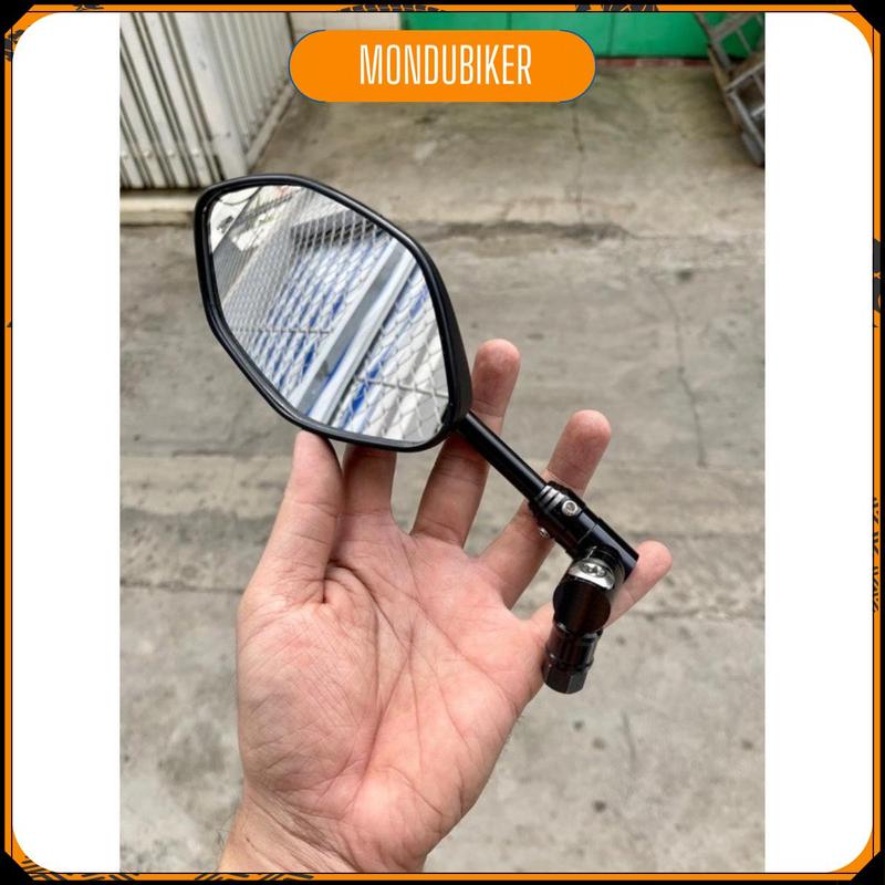 Gương Chiếu Hậu Chân xoay Full Nhôm Tặng Kèm nối 2cm Xoay 360 độ Loại 1 Gập mặt đồng hồ Gắn Các Dòng Xe Máy 6