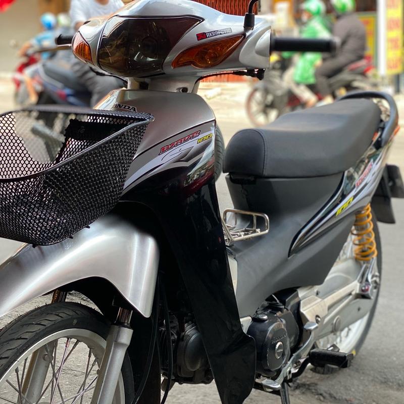 Decal dán cho xe wave s 100 màu đen bạc in decal trắng có ép keo trong bảo vệ Nhãn Dán Tem