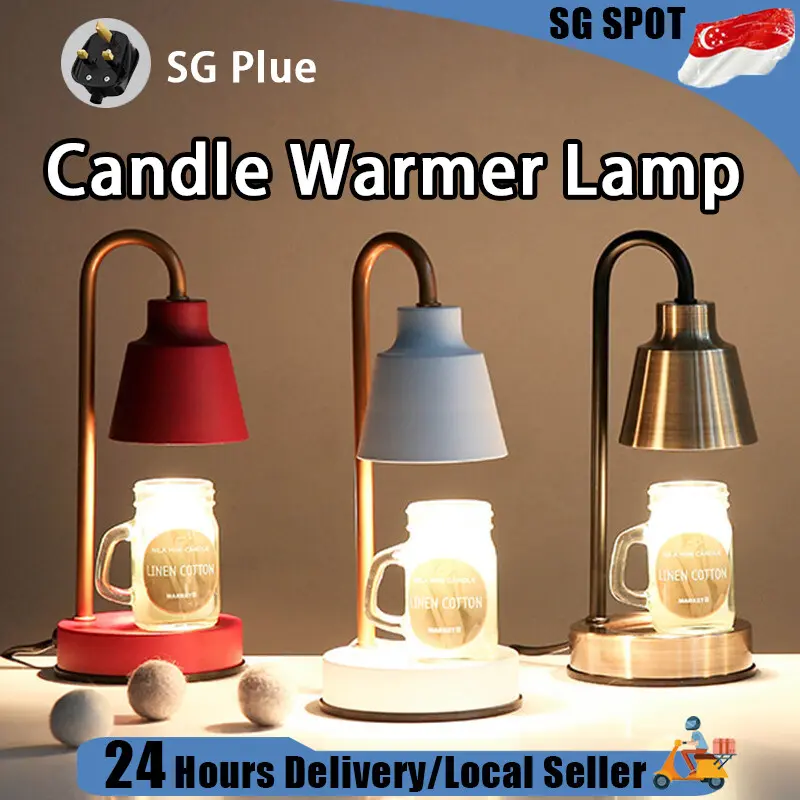 [SG Ready Stock] Scented Candles Electric Candle Warmer Lamp Expand Fragrance Mini Small Aromatherapy Atmosphere Lamp