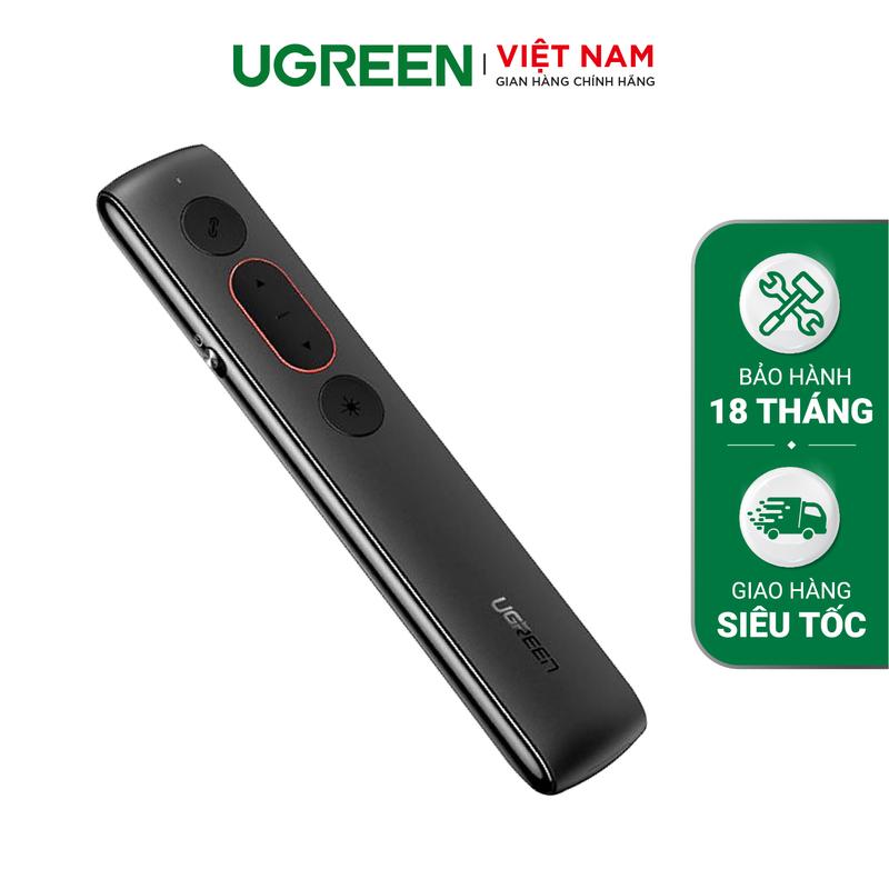 Bút Lazer trình chiếu UGREEN - Điều khiển từ xa 100m khả năng tương thích rộng | Bảo hành 18 tháng 1 đổi 1 | LP180 60327
