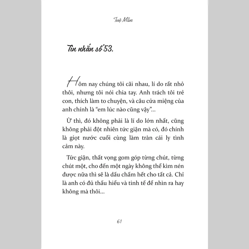 Timebooks - Sách Anh Không Bận, Chỉ Là Không Nhớ Em - Tuệ Mẫn 6