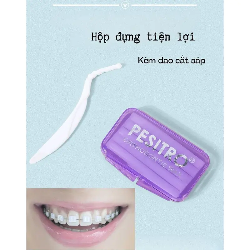Sáp nha khoa chỉnh nha niềng răng cao cấp PESITRO hương thơm các loại 8