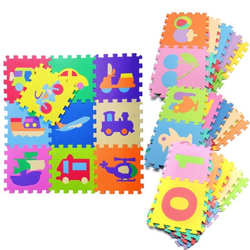 Bộ 10 Miếng Thảm Xốp Ghép Hình Cho Bé