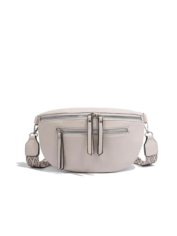 Women's Fashionable Plain Fanny Pack, Casual Versatile Zipper Crossbody Bag for Daily Used, Trendy All-match Sling Bag for Women & Girls, Waist Bag, Pouch 3