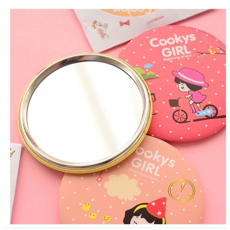 [ Giá sỉ rẻ nhất HCM] gương mini Hàn quốc nhỏ tiện lợi 6