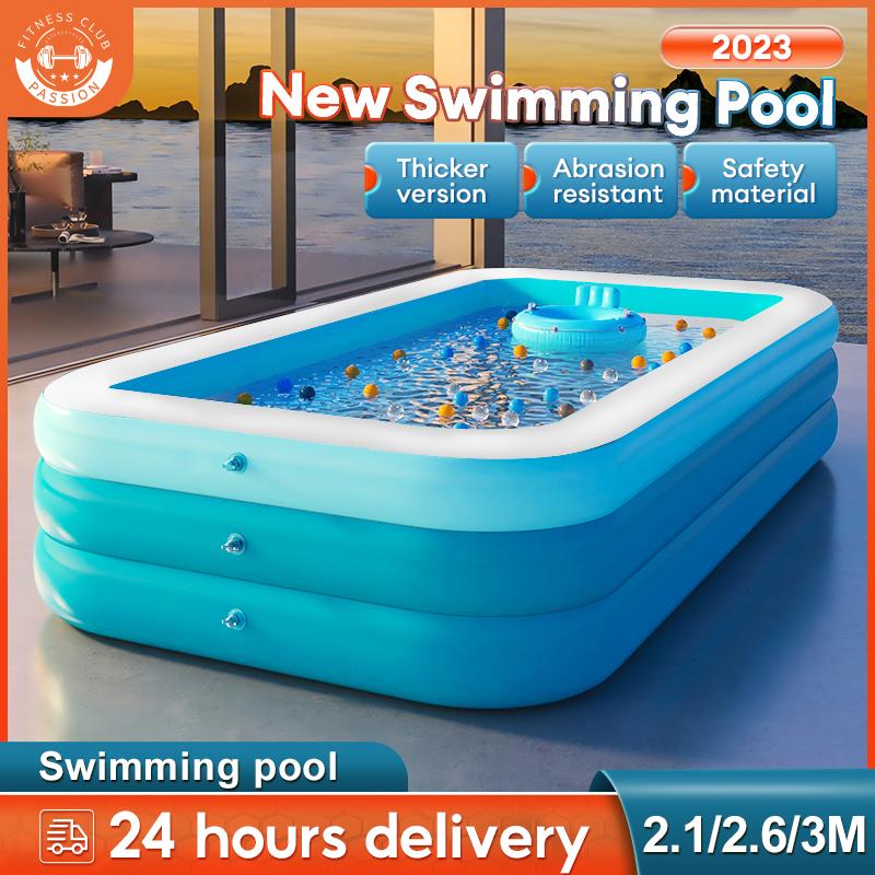 Product Introduction of Passion[READY STOCK]Inflatable Swimming Pool Kids Family Big Size Baby / Kids Pool Kolam Mandi Budak Murah Kolam Renang 0