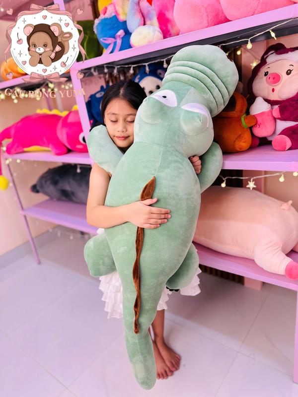 Gấu bông gấu ôm cá sấu cười Size 1m3 - Gấu Bông Thú nhồi bông toy đồ chơi Thú Bông Phát Nhạc