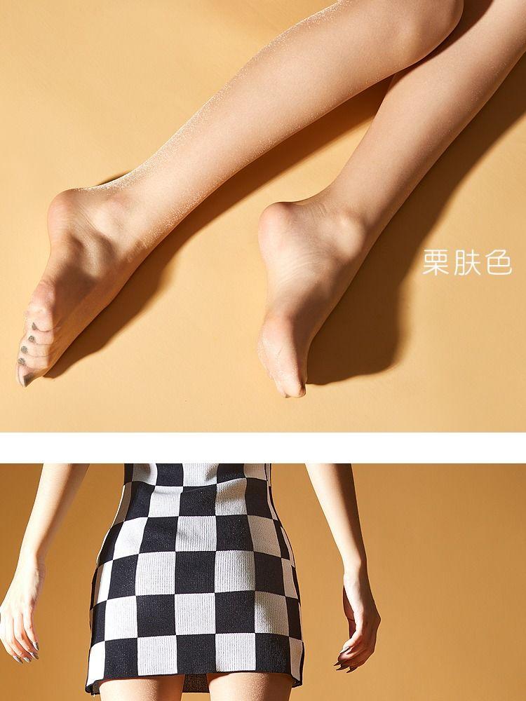 Product Introduction of Pearl Shiny Crystal Stockings 0D Transparent Sexy Ultra Slim Shiny Silk Stockings Naked Women Pure Desire Spring and Summer Womenswear Socks Lingerie Comfort Basic Minimalist 23