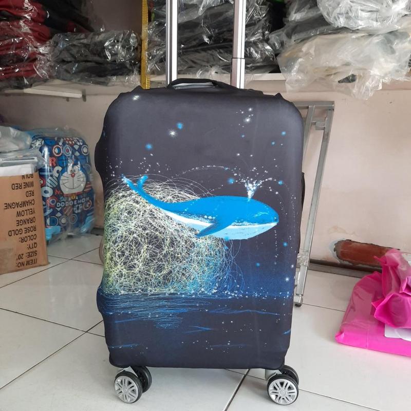Trùm vali inch 3d thun 4 chiều co giãn hình cô bé yoga SIZE 20 -24 -28 H1991 Nhung Phụ Kiện 6