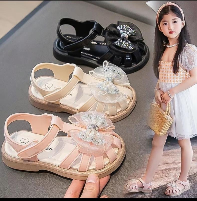 ( From Rộng) Dép Quai Hậu Sandanl Bé Gái dây rọ Chất Cao Su Non Nhẹ Mềm Kháng Nước Sandal Cho Bé Dép Sandal