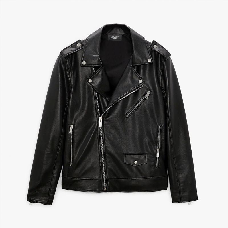 Áo khoác da ROWAY chất liệu da PU cao cấp | Biker