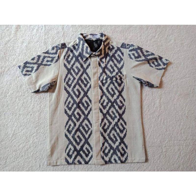 Product Introduction of Dress Couple Tenun Lancip WASTRA ASTANAPrewedding Kondangan Polka Dot Setrip Panjang Wanita Setelan  Pasangan 35