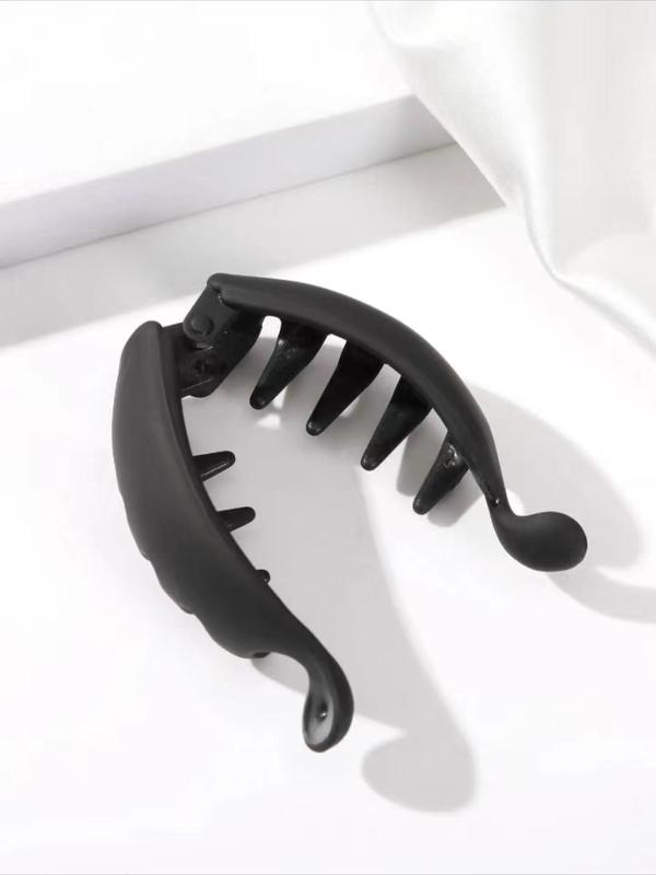 Simple Plain Banana Shaped Hair Clips, Casual All-match Claw Clip for Party, Fashion Hair Accessories for Daily Use 4