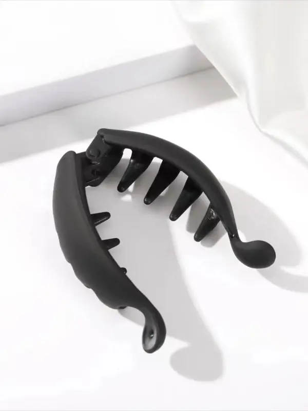 Simple Plain Banana Shaped Hair Clips, Casual All-match Claw Clip for Party, Fashion Hair Accessories for Daily Use 4