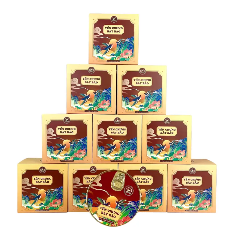 [ MỚI LẠ] Yến chưng Bát Bảo - yến, táo đỏ, hạt sen, kỷ tử, long nhãn, đậu phộng, đậu đỏ, đậu xanh 280gram yensao 1