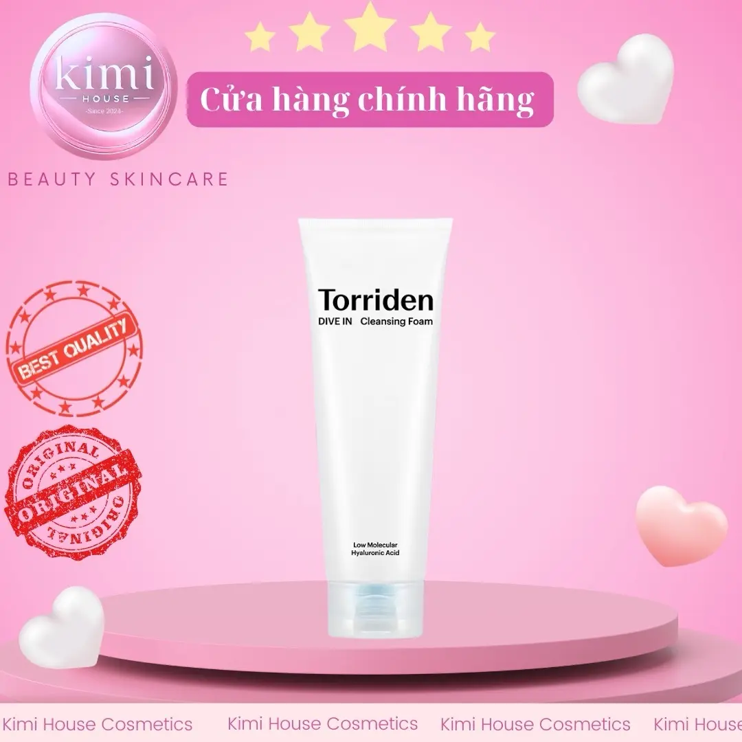 Sữa Rửa Mặt Torriden Dive In Low Molecular Hyaluronic Acid Cleansing Foam Skincare _ kemngay