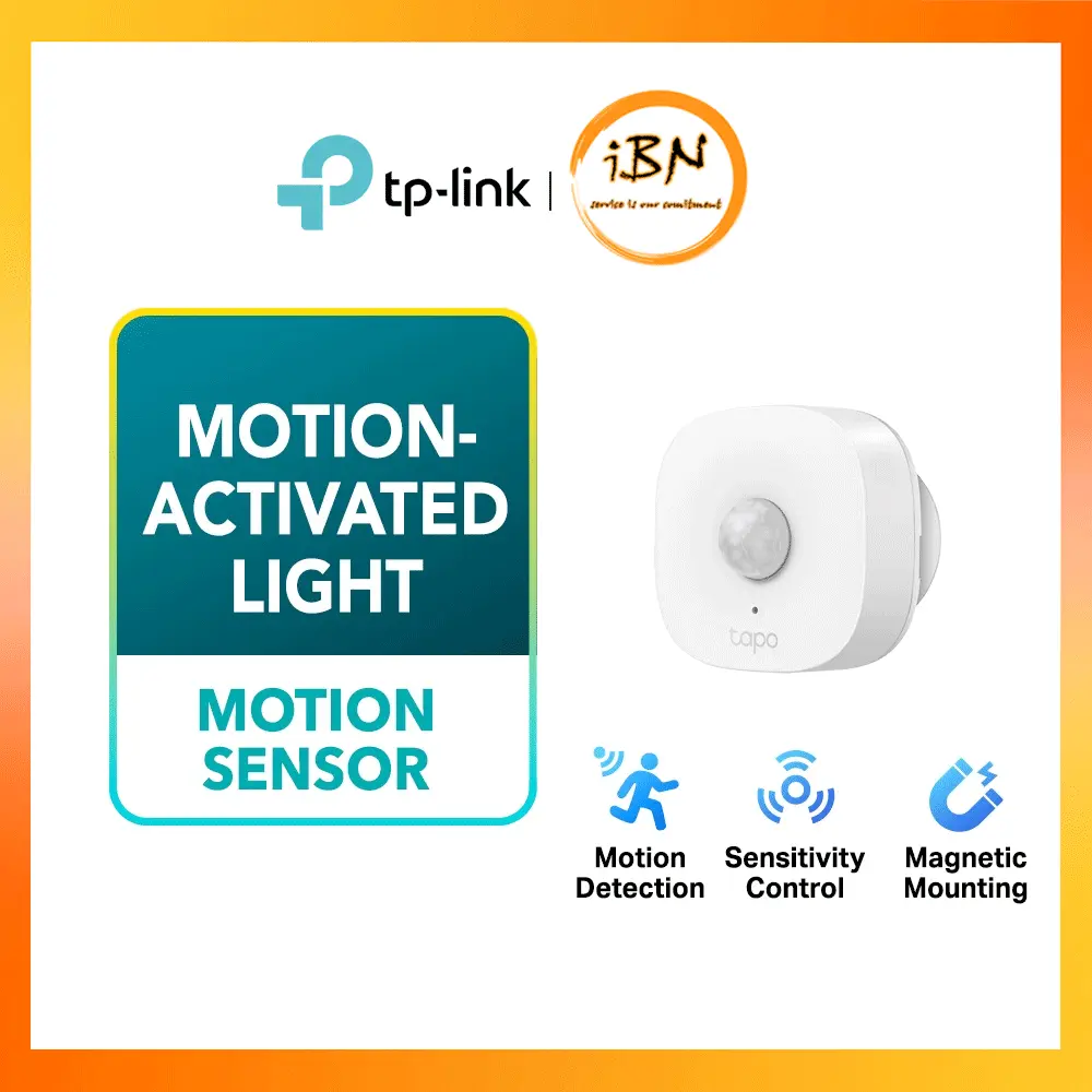TP-Link Smart Home Human Body Motion Sensor Tapo T100 ( Hub Tapo H100 Reqiurement )