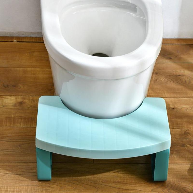 Simple Design Toilet Commode Chair, 1 Count Plastic Portable Foot Stool, Bathroom Anti-slip Toilet Assistance Step Stool 3