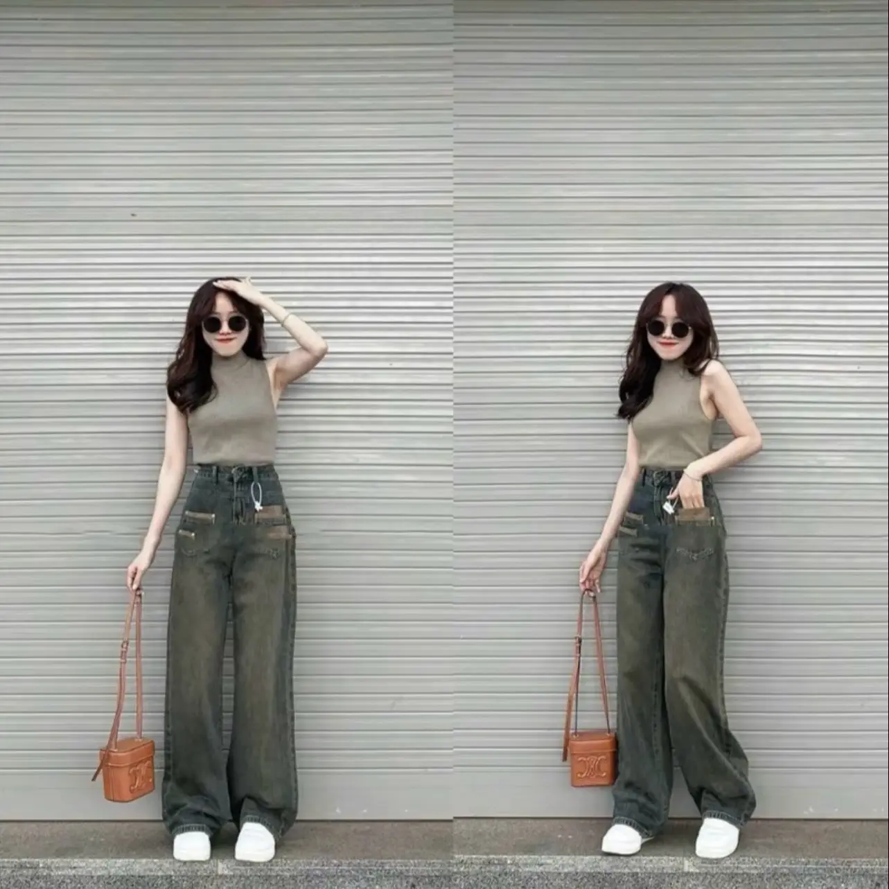 QUẦN JEANS SUÔNG TÚI TRƯỚC PHA MÀU LƯNG CAO PHOM CHUẨN HÁCH DÁNG SIÊU XINH Women