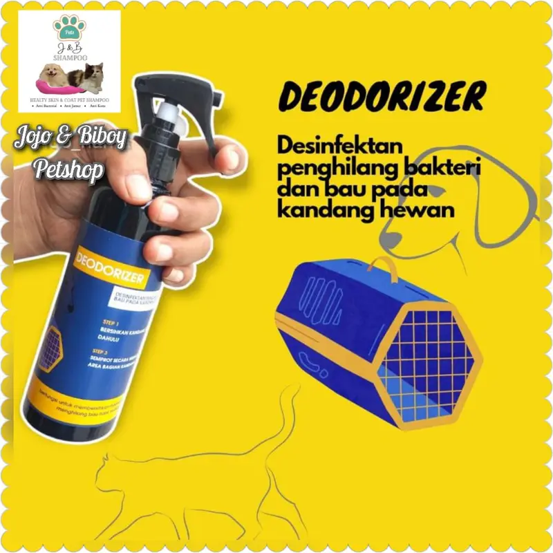 Deoderizer penghilang bau pesing dan bakteri kandang kucing / anjing isi 250ml 2