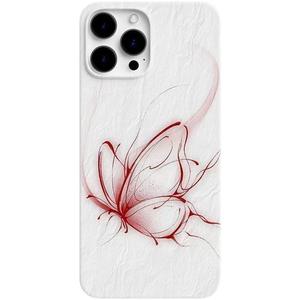 Red Butterfly Apple 15 Pro Phone Case 13 Pro Simple 14 Pro Soft Case 11 Pro Shockproof 12 Mini Film