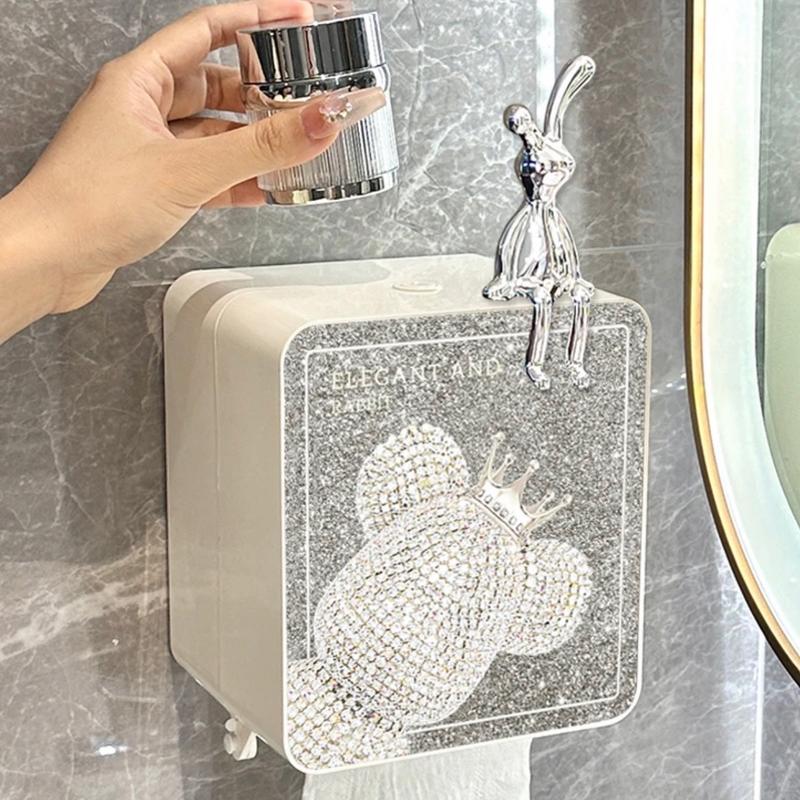  Hộp giấy phòng tắm treo tường hộp đựng khăn giấy dạng cuộn phong cách hiện Đại 