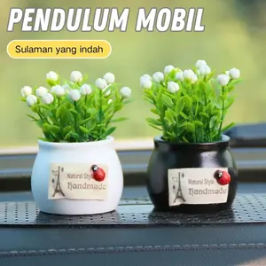 Ornamen mobil kreatif, mangkuk buah keberuntungan, ornamen kecil dan dekorasi