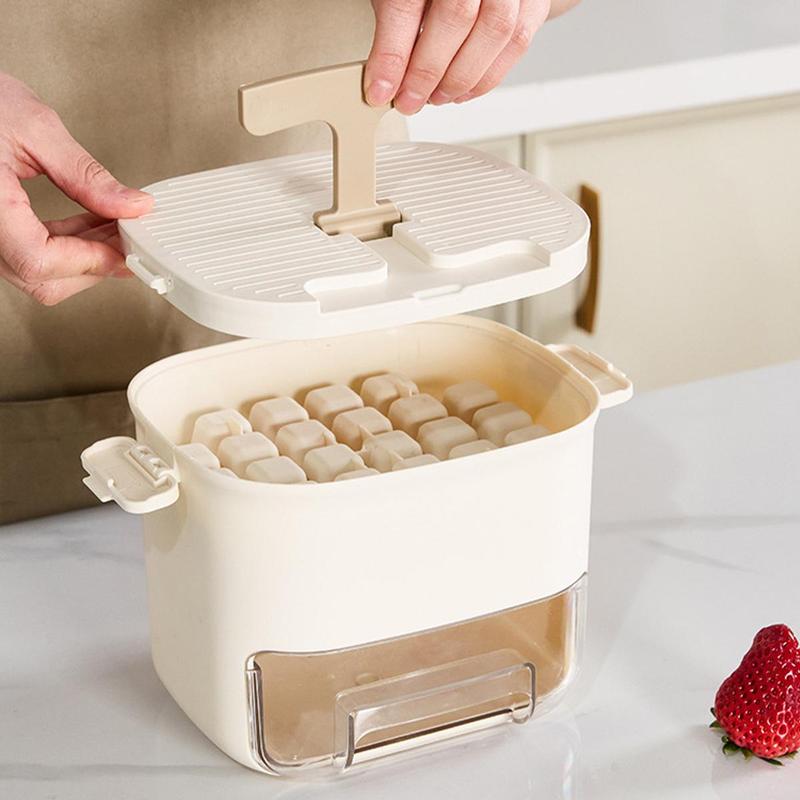 Product Introduction of Ice Cube Maker Box, 1 Set 52 Grids Ice Cube Maker with Ice Shovel & Box, Portable Ice Cube Maker for Home Kitchen Picnic Dormitory Office 5