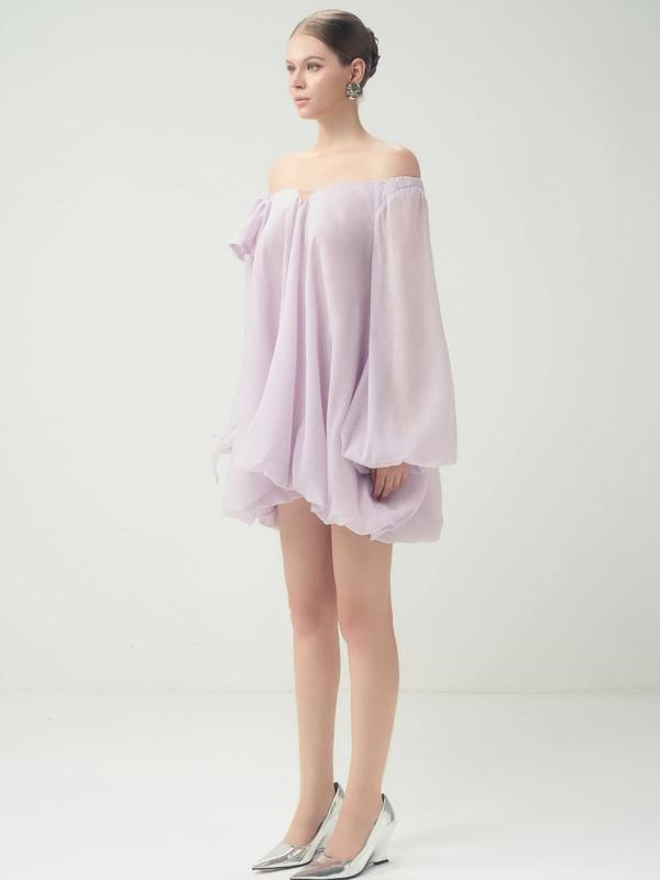 ALI DRESS (Váy Ali trễ vai voan mềm cao cấp) 3