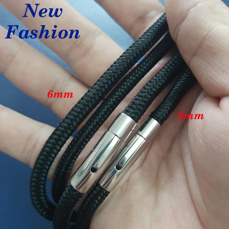  Dây chuyền dù thái cao cấp vảy rồng sáng bóng khóa thông minh màu trắng đem lại đẳng cấp phong độ cho người đeo 