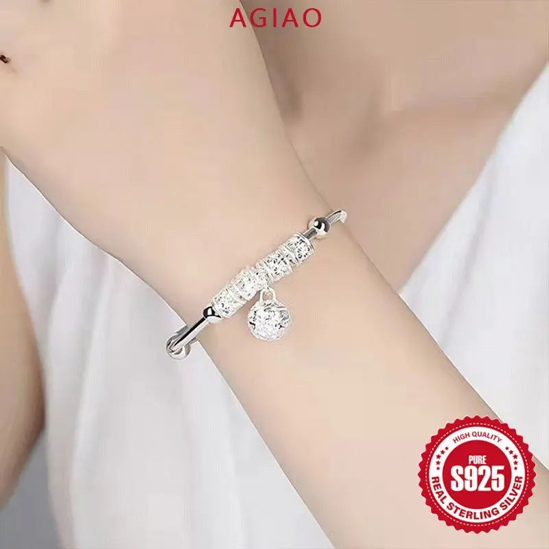 AGIAO Gelang Loncat Manik Wanita Perak 925 8