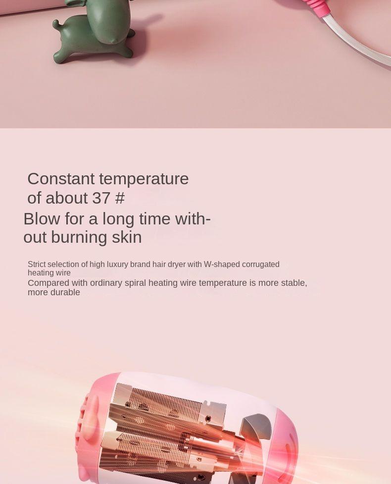 Product Introduction of Baby Mini Hair Dryer for Home Use - Compact and Portable 8