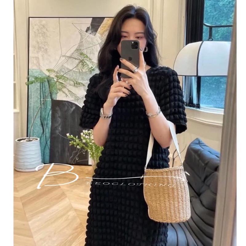 Váy ,Đầm bầu Bigsize dáng babaydolll hàng thiết kế chất liệu đũi xốp cao cấp Women Nữ Voi Voan 3