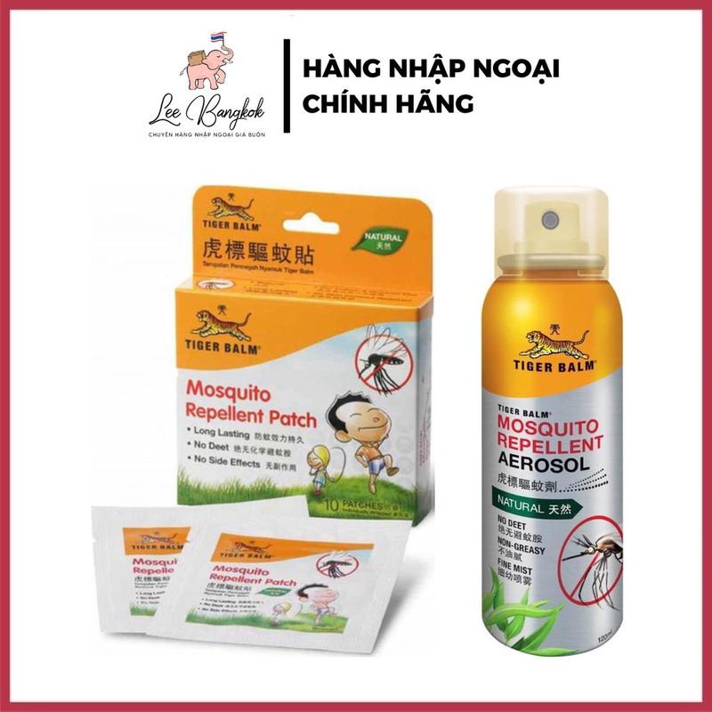 Miếng Dán Chống Muỗi Xịt Chống Muỗi Tiger Balm Mosquito Repellent Patch 1 Hộp 10 Miếng - Leebangkok