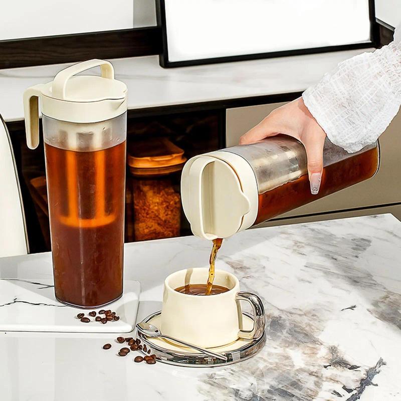 Product Introduction of Outdoor manual cold brew coffee maker, Filter ice fruit teapot Coffee Juice Bar, Restaurant, Kitchen, Camping coffee pot 2