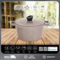 Gambar Oxone OX324S Areum Ceraglow Series Casserole Pot with Steam Knob 24cm Peralatan Kitchenware - Latte dari Oxone Official Kota Administrasi Jakarta Utara 3 Tokopedia