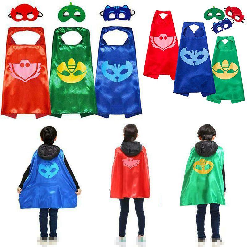 PJ NobleKids Mask Costume Catboy Owlette Gekko Cape Mask Dress Halloween Fancy 0
