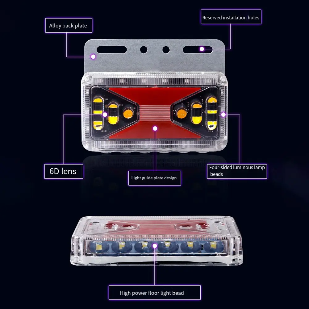For Car Truck LED Light 24V LED Lamp High Bright Car Side Lights Waterproof
