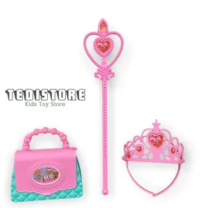 ( BISA COD ) PROMO Mainan Anak MO 3 IN 1 MAINAN TAS TONGKAT MAHKOTA PRINCESS MURAH