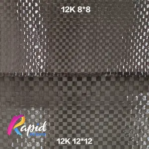 Serat Carbon Karbon Not Kevlar Fiber Fabric 12K Spread Tow 8mm 12mm