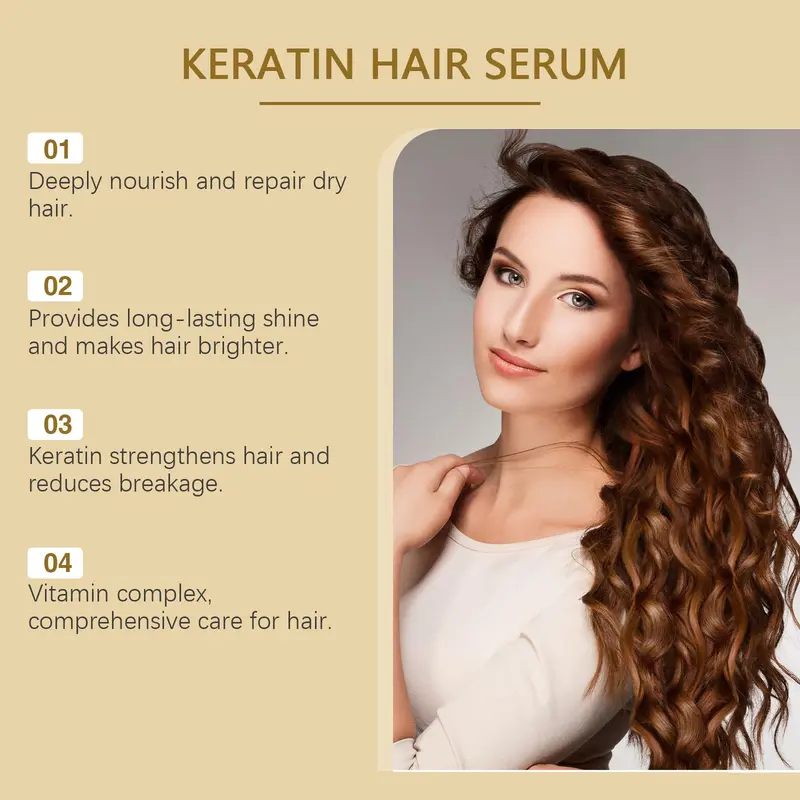 Moroccan Hair Serum Capsules, 30pcs/box Deep Moisturizing Hair Care Serum, Hair Care & Styling Product for Women & Men 6