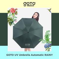 Gambar (Best Offer) Goto [COD] Rainy Payung Umbrella Lipat Besar Polos Anti UV Otomatis - GREEN dari Goto Living Kota Tangerang 4 Tokopedia