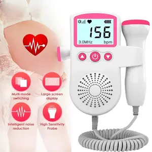 【Free Battery】3.0Hz Doppler Fetal Heart Detector – Baby Care Device: Listen to Fetal Heartbeat & Ultrasound Heart Rate Monitoring