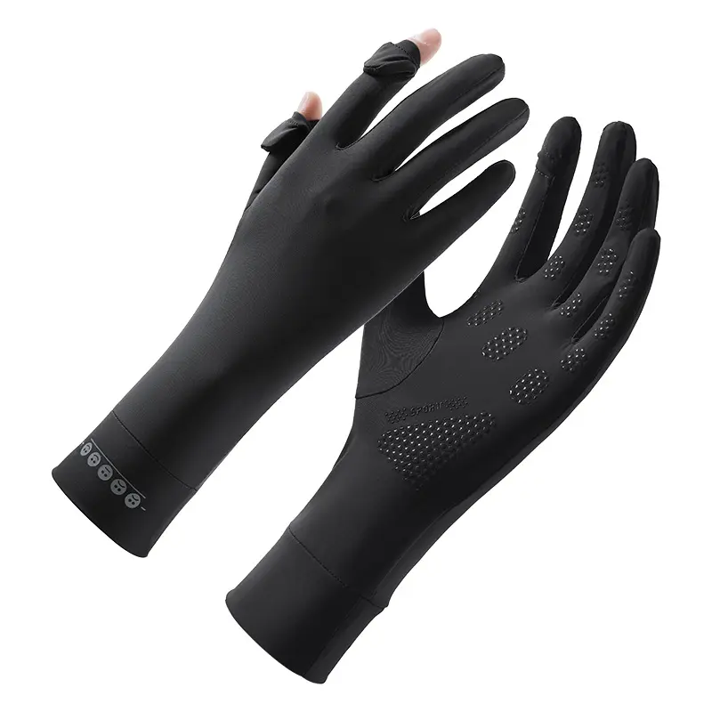 [ Racun Lingerie ] Sarung Tangan Full Black Anti UV, Cocok Buat Kamu Yang Sering Jalan Siang Tapi Tetap Mau Tampil Clean Dan Kece SARTANG SMILE
