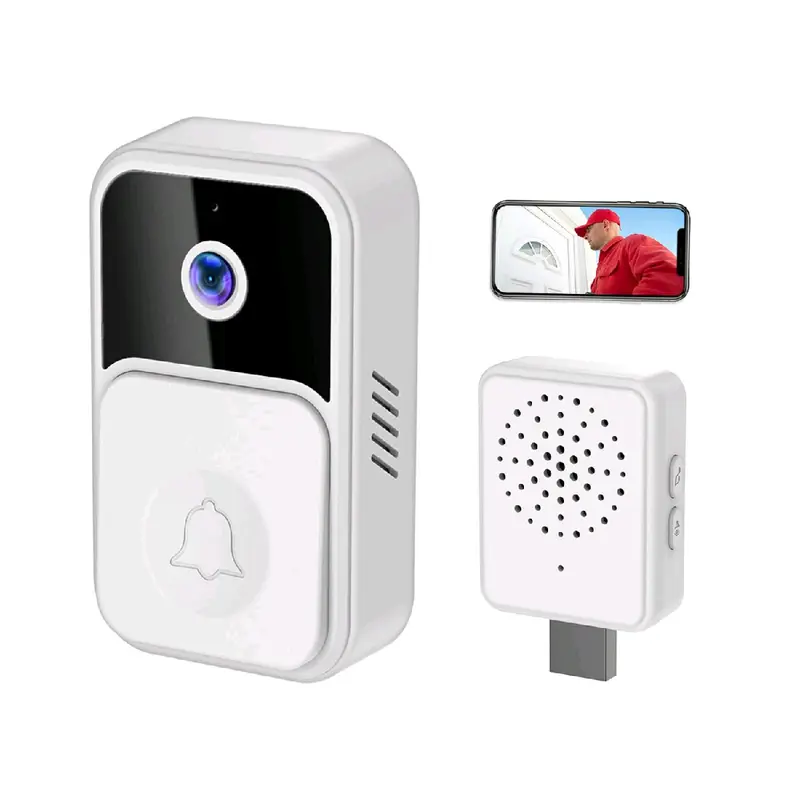 cctv ip cam bell door home tanpa kabel kamera cctv bell video bell cctv wifi 0