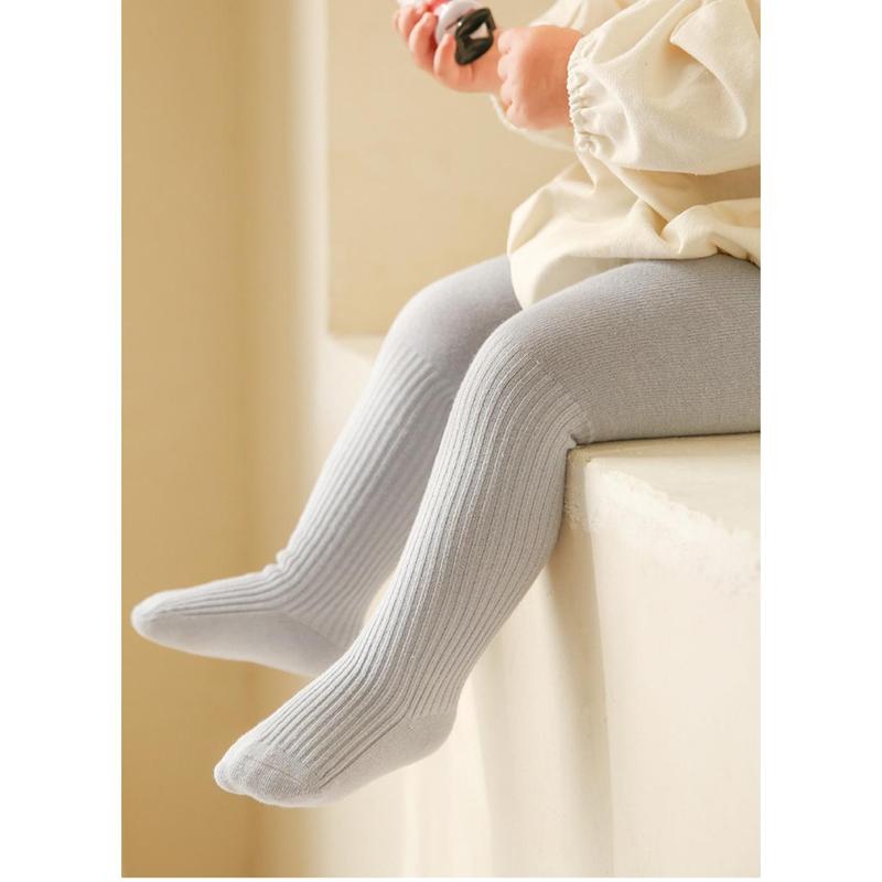 Product Introduction of Warm Knitted Baby Tights Cotton Breathable Kids Pantyhose Solid Color Children Leggings 16