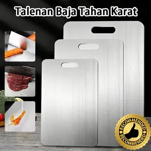 316 Talenan Stainless Steel, Nampan Pemotong Higienis, Talenan Stainless Steel Tahan Karat, Anti Bakteri Dan Anti Jamur Cocok Untuk Dapur